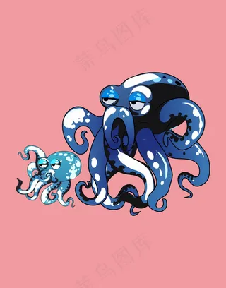 章鱼卡通图案