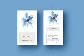 小清新简约极致自然nature创意名片设计