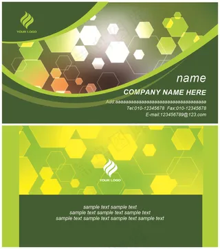 梦幻背景名片素材