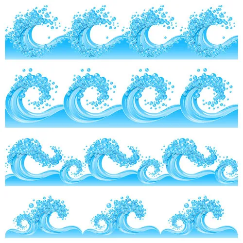 卡通喷水模式01矢量卡通波蓝 卡通喷水模式01矢量卡通波蓝