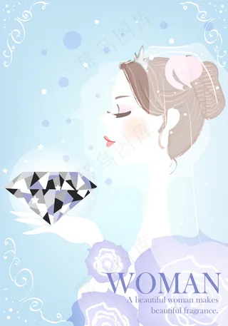 清新简约风格 人物 矢量图 下载