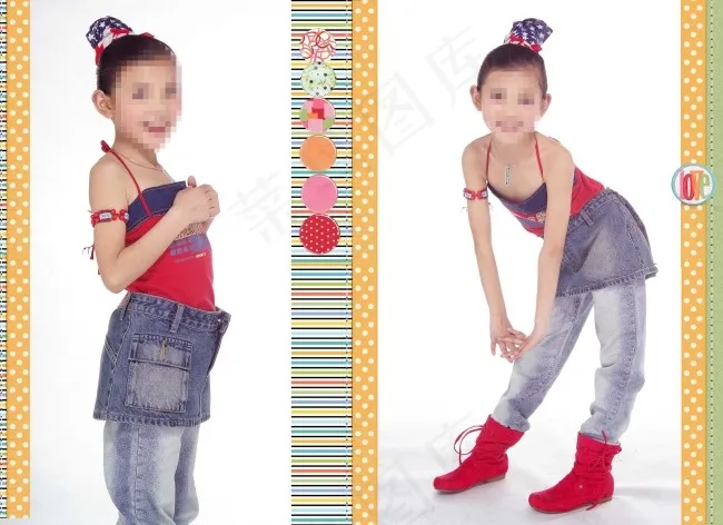 时尚女孩系列模板(4200X3050(DPI:254))psd模版下载