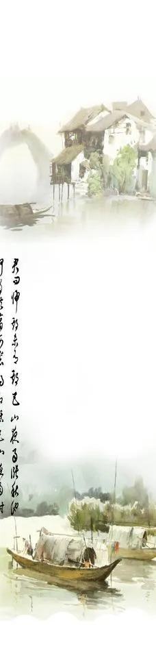 山水诗词移门(1526X5462(DPI:72))psd模版下载