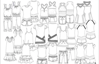 服装款式图图片