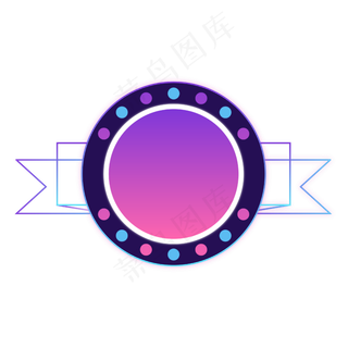 矢量双11霓虹灯边框,免抠元素