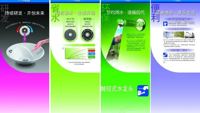 水龙头海报 （包含的是整张位图）图...cdr矢量模版下载