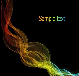 充满活力和丰富多彩的流动线条背景0...