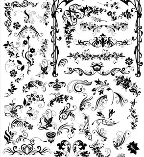 花纹花边矢量素材