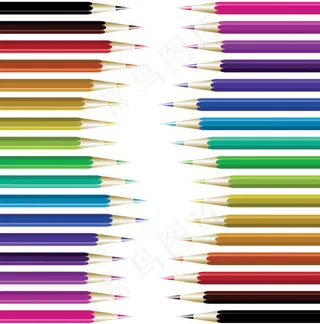 彩色矢量文化艺术铅笔图片