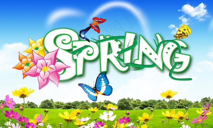 spring 春天图片(3500X2300(DPI:300))psd模版下载