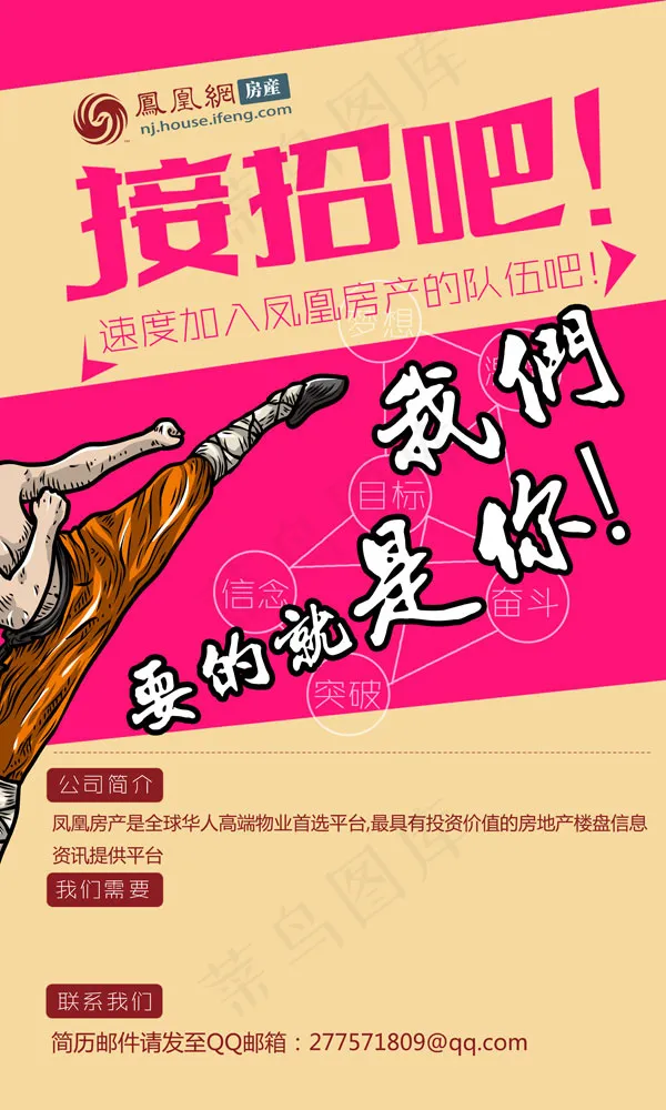 创意房地产招聘X展架设计PSD素材下载psd模版下载