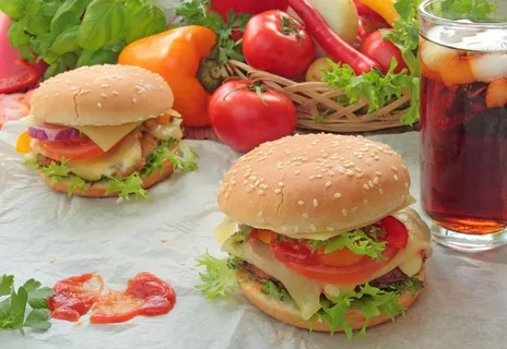 汉堡可乐西红柿西餐快图片 汉堡可乐西红柿西餐快图片