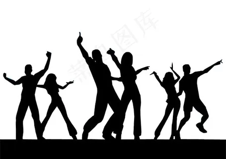 人物剪影背景PSD下载