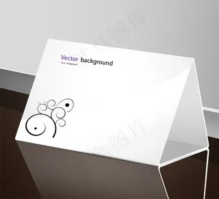 美丽的桌牌矢量