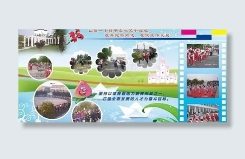 学校展板 体育锻炼图片