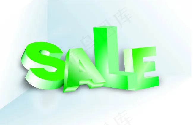 立体字salepsd模版下载