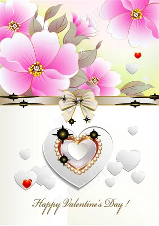 创意牡丹花朵背景婚礼卡片图片