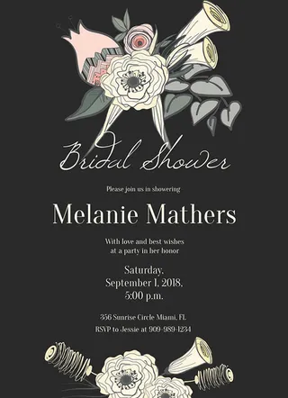 唯美小清新新娘送礼会海报免费下载