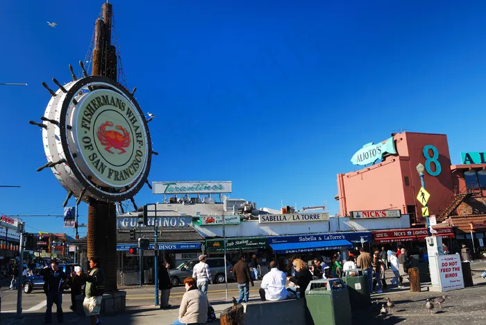 旧金山 渔人码头 大蟹广场图片