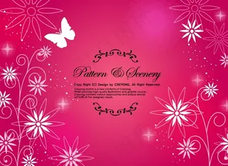 潮流花纹底图矢量图下载