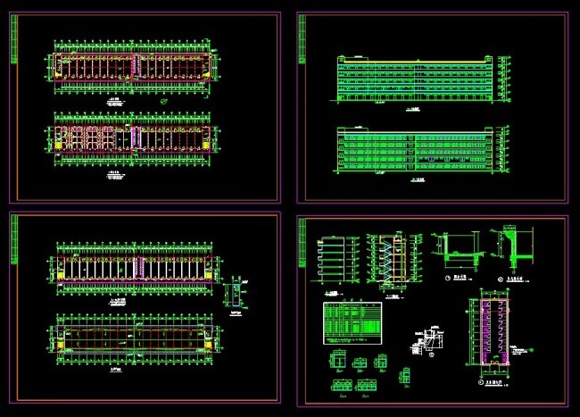 某家具宿舍楼建筑cad设计图