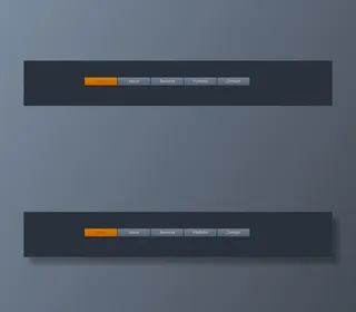 简约导航菜单设计psd