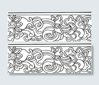 清代（下）版画 装饰画 中华图案五千年 矢量 AI格式_0794