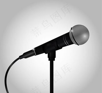 逼真话筒设计矢量素材下载