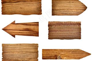 木质方向牌图片