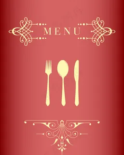 餐饮卡通厨具背景