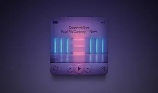 小圆形的音乐播放器