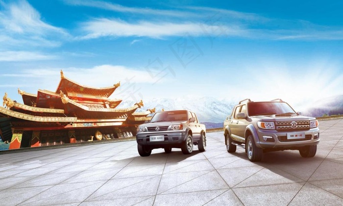 大气东风汽车海报psd分层素材