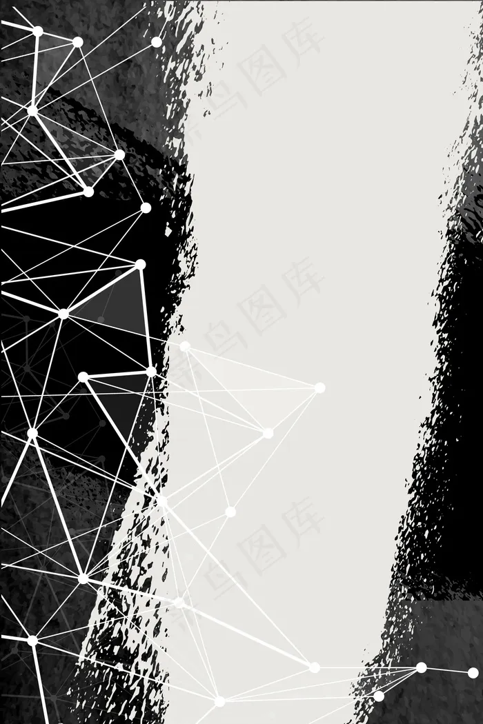 矢量黑色泼墨商务科技创意背景