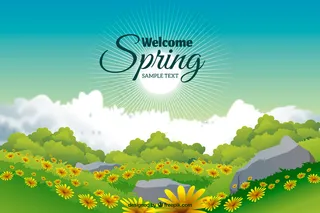 绿色背景矢量图