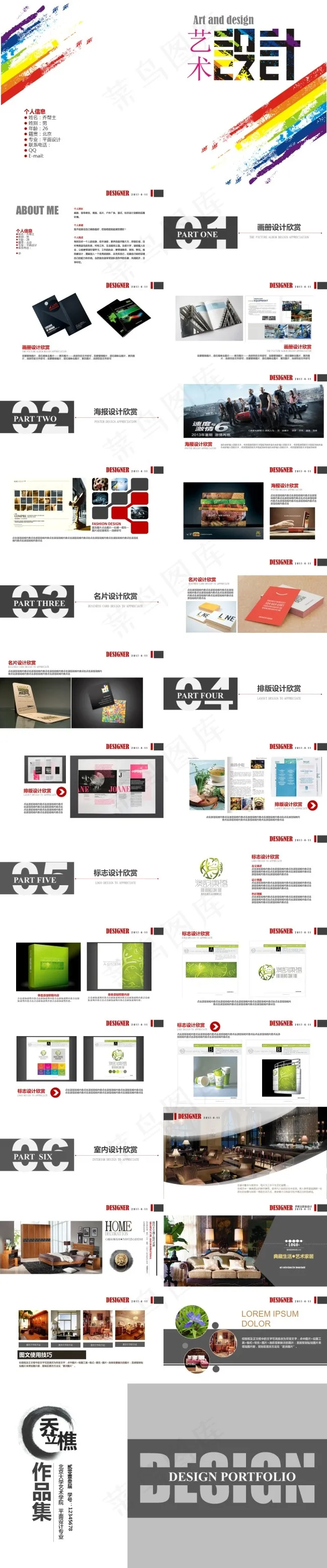 设计学院答辩ppt商业模板