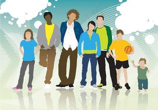 未来新时代孩子青年人物图片