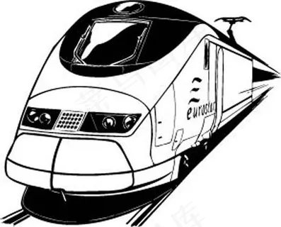 手绘素描火车图片 手绘素描火车图片