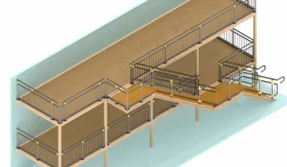 夹层楼板和楼梯扶手