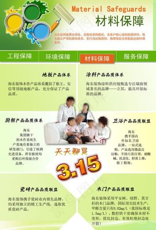 材料保障海报图片