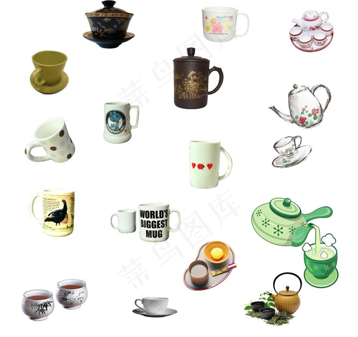茶杯素材图片psd模版下载