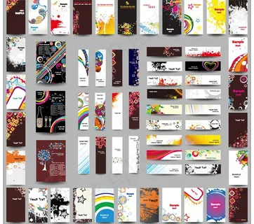 动感线条圈圈星星花纹 展板 横幅图...