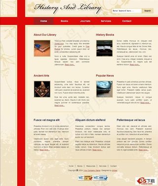 欧美企业网站CSS模板