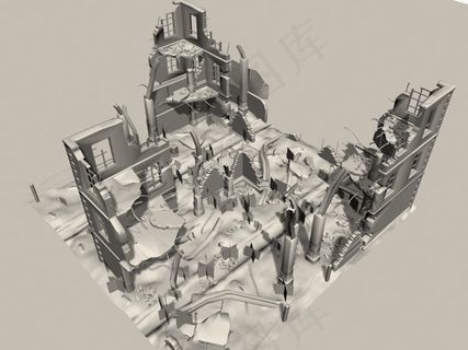 游戏场景模型图