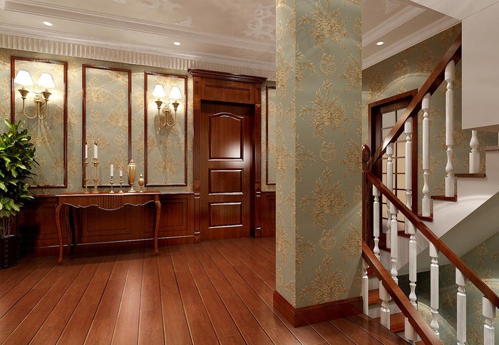 欧式新古典别墅过道图片