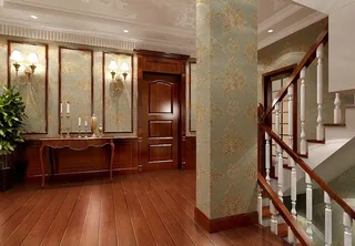 欧式新古典别墅过道图片