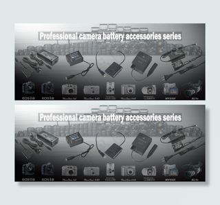 相机电池宣传海报