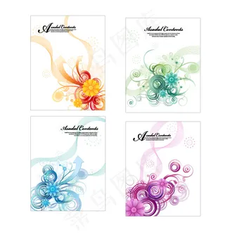 现代科技感时尚花纹背景素材