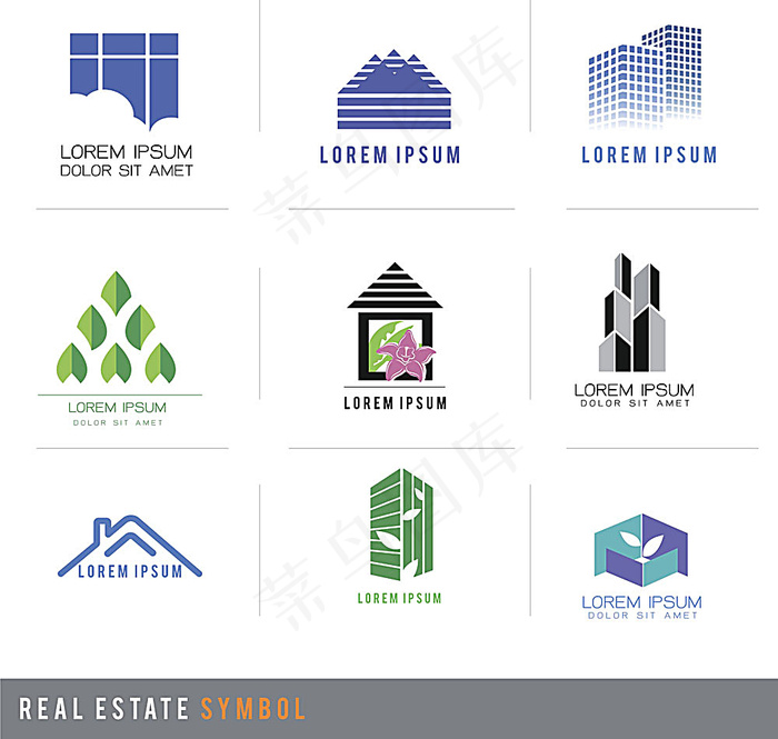 房地产建筑公司logoeps,ai矢量模版下载