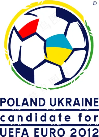 2012年欧洲杯足球赛会徽LOGO...