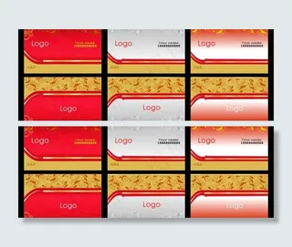 欧式花纹名片背景图片